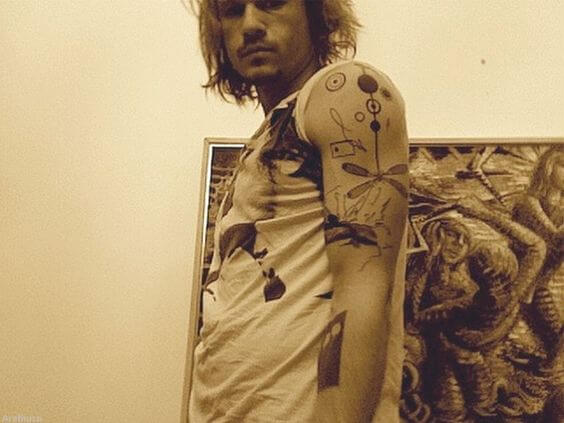 Heath Ledger tattoo
