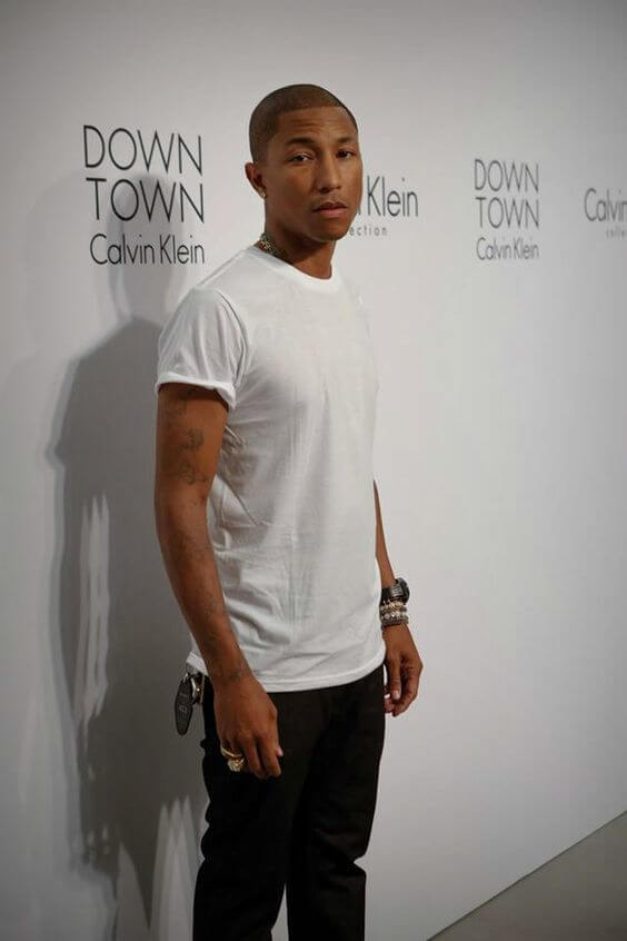 pharrell williams tattoos 4 1 Pharrell Williams Removes Tattoos Before and After