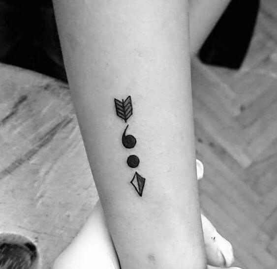 Semicolon Tattoo