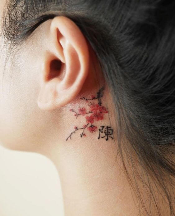 Behind the Ear Tattoo 17 The Most Amazing Behind the Ear Tattoos Designs In 2022