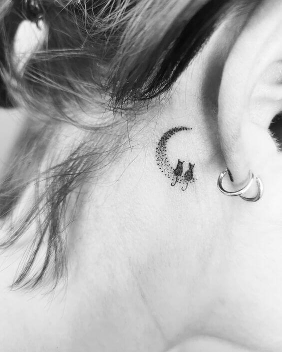 Behind the Ear Tattoo 2 The Most Amazing Behind the Ear Tattoos Designs In 2022
