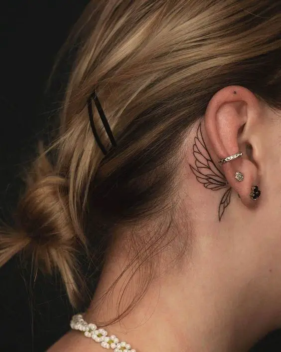 Behind the Ear Tattoo 22 The Most Amazing Behind the Ear Tattoos Designs In 2022