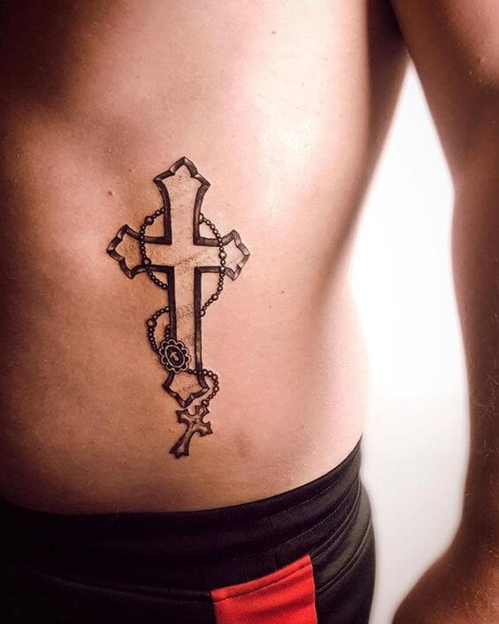 Cross-Rib Tattoos