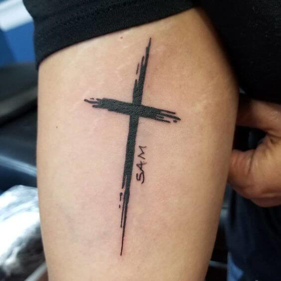Cross Tattoos with names