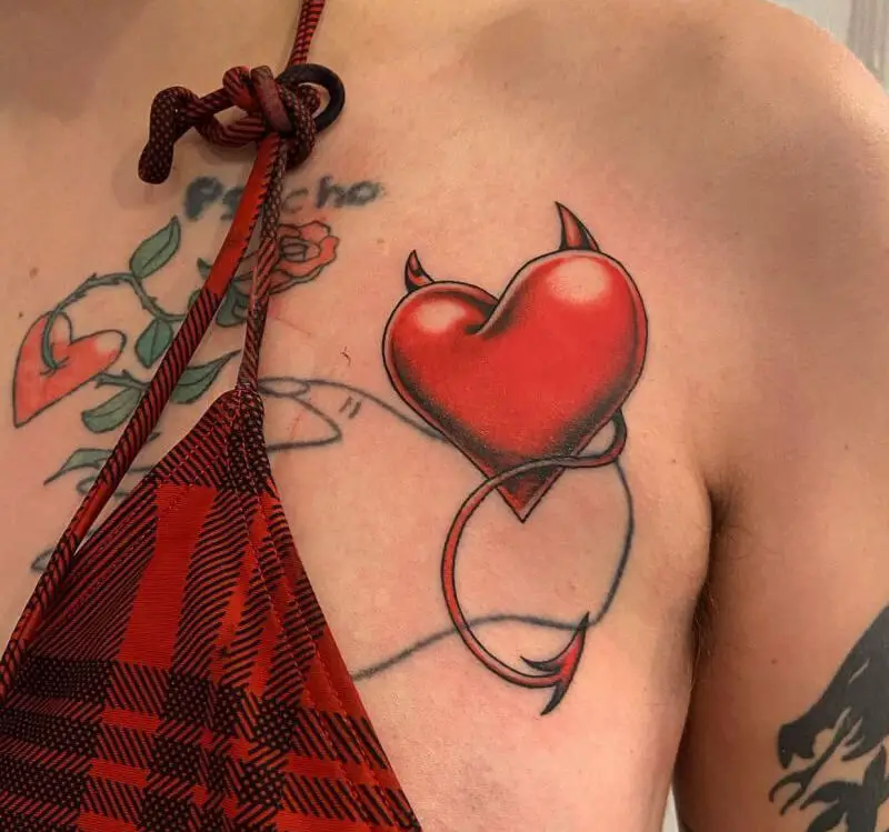 Devil Heart Tattoo 2
