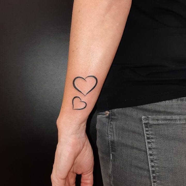 Heart Tattoo on The Arm