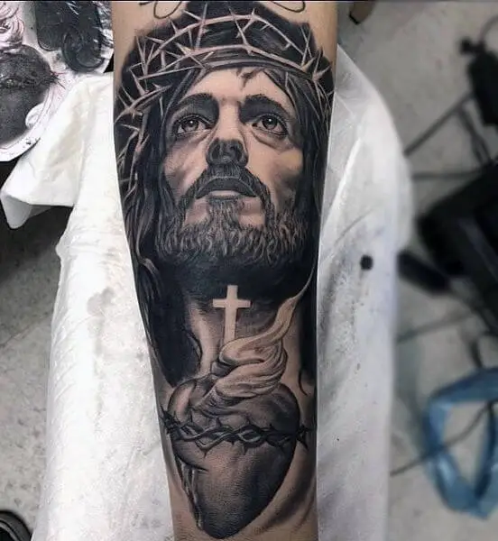 Jesus Heart Tattoo