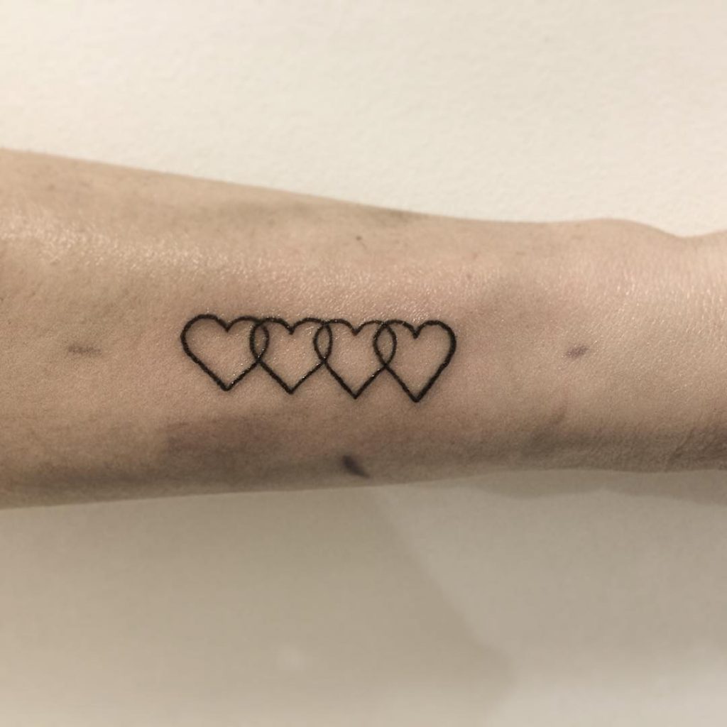 Linking Hearts Tattoo