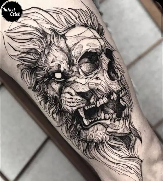 Lion Skull Tattoo