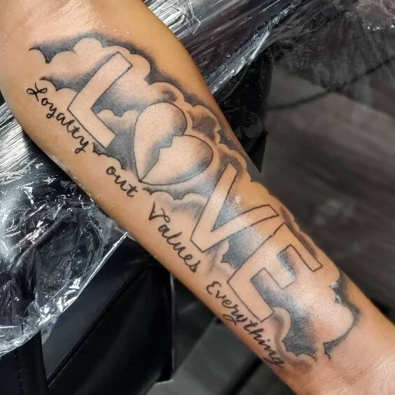 Loyalty Out Values Everything Tattoo