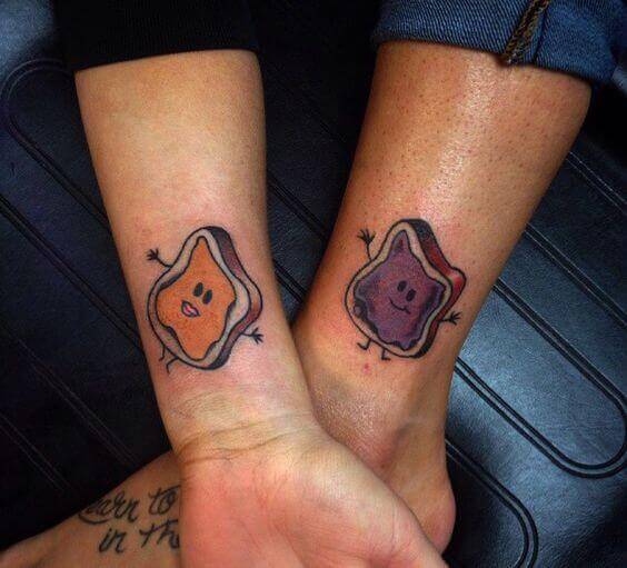 Peanut Butter and Jelly Tattoo 2 1 51 Ideas For Peanut Butter and Jelly Tattoos: The Latest Trend in Body Art