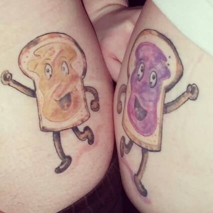 Peanut Butter and Jelly Tattoo 4 51 Ideas For Peanut Butter and Jelly Tattoos: The Latest Trend in Body Art