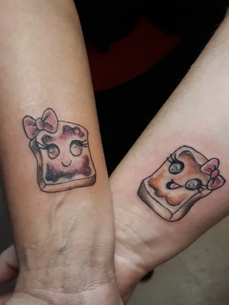 Peanut Butter and Jelly Tattoo 5 2 51 Ideas For Peanut Butter and Jelly Tattoos: The Latest Trend in Body Art