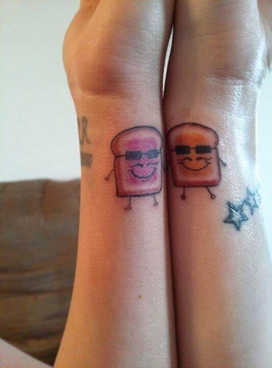 Peanut Butter and Jelly Tattoo 9 1 51 Ideas For Peanut Butter and Jelly Tattoos: The Latest Trend in Body Art