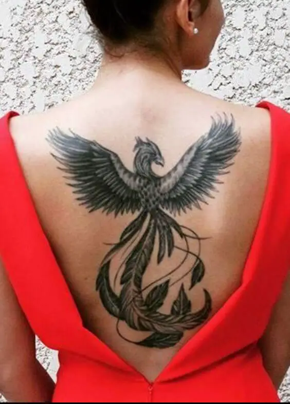 Phoenix Back Tattoo 3 Top 41 Gorgeous Back Tattoo Designs in 2022