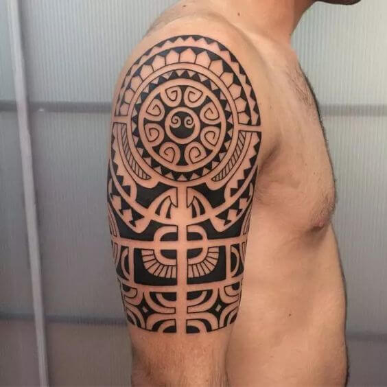 Polynesian Shoulder Tattoo
