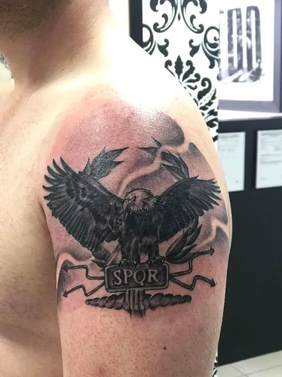 Roman Eagle Tattoo
