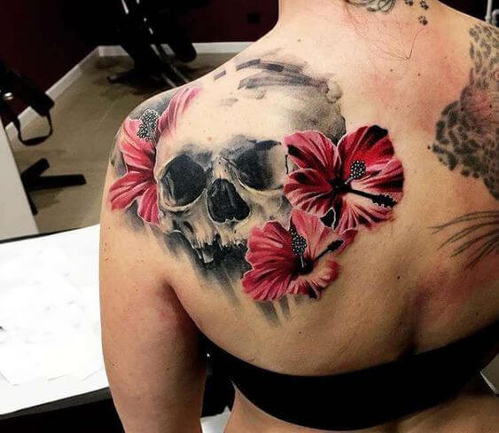 Skull Shoulder Tattoo