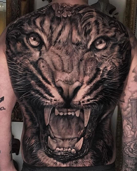 Tiger Back Tattoo 2 Top 41 Gorgeous Back Tattoo Designs in 2022