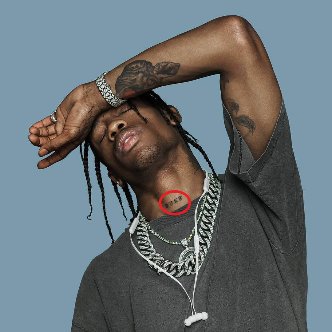 Travis Scott Tattoos Meaning, History & Where to Get Them Inked Celeb