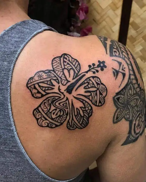 Tribal Flower Tattoo