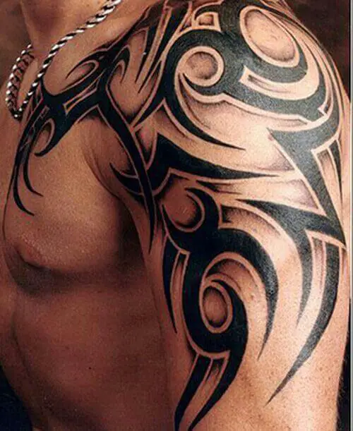 Tribal Shoulder Tattoo 