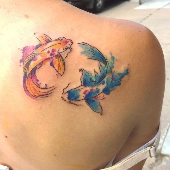 Two Koi Fish Tattoo