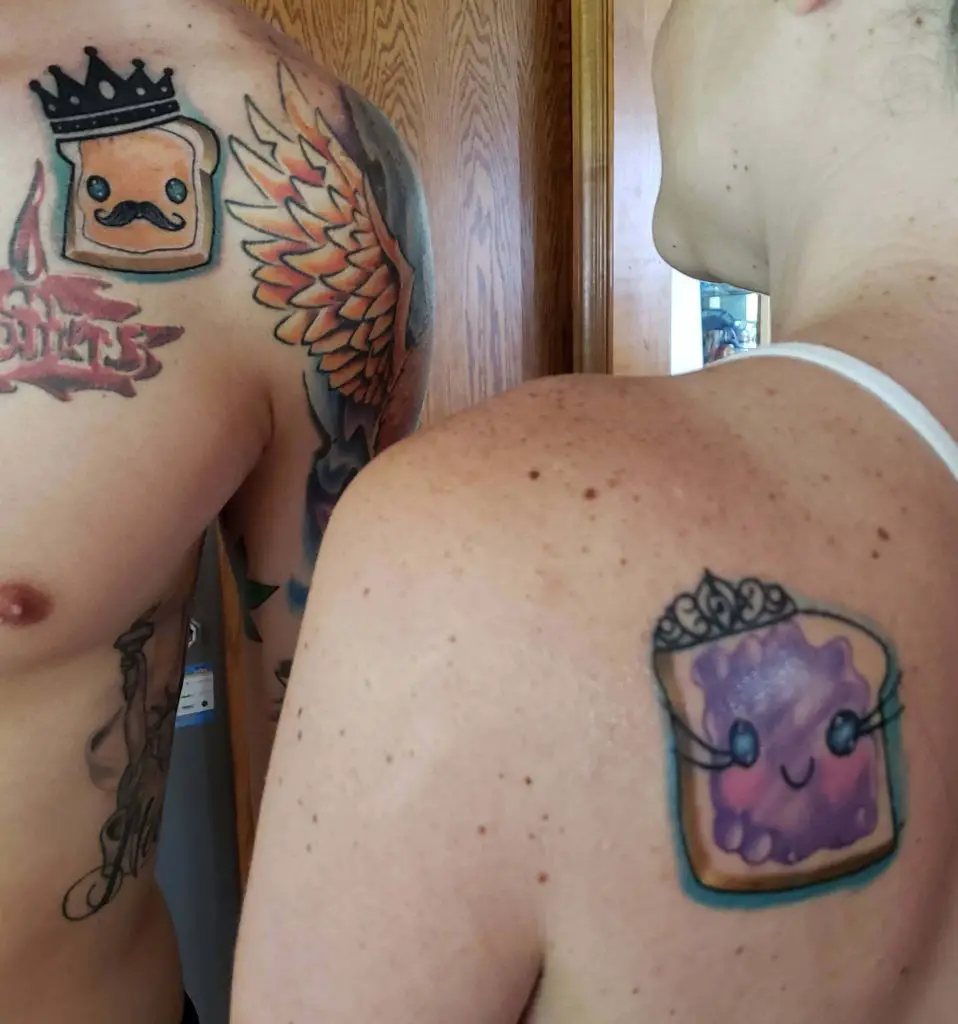 peanut butter and jelly tattoo