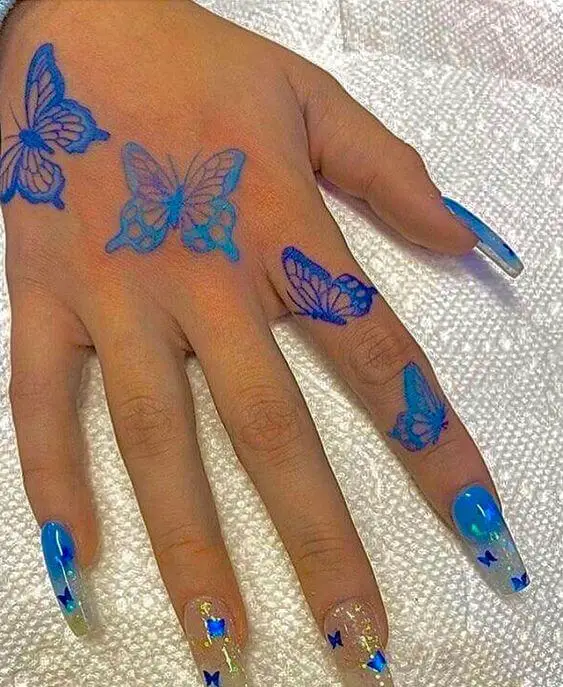 butterfly hand tattoo 10 145 Unique Ideas For Butterfly Hand Tattoos And Their Meanings