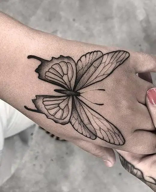 butterfly hand tattoo 101 145 Unique Ideas For Butterfly Hand Tattoos And Their Meanings