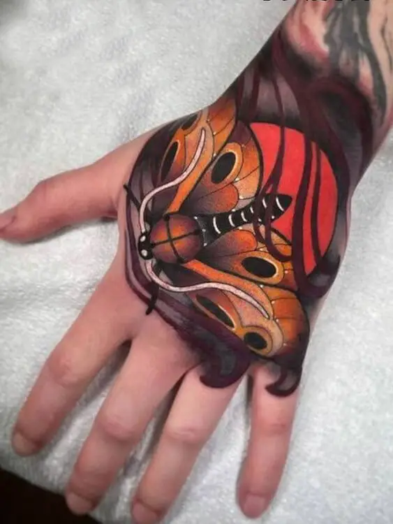 butterfly hand tattoo 102 145 Unique Ideas For Butterfly Hand Tattoos And Their Meanings