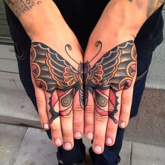 butterfly hand tattoo 117 145 Unique Ideas For Butterfly Hand Tattoos And Their Meanings