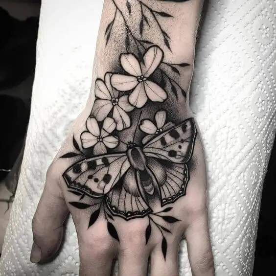 butterfly hand tattoo 125 145 Unique Ideas For Butterfly Hand Tattoos And Their Meanings