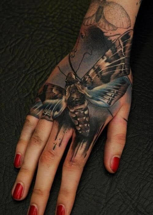butterfly hand tattoo 15 145 Unique Ideas For Butterfly Hand Tattoos And Their Meanings