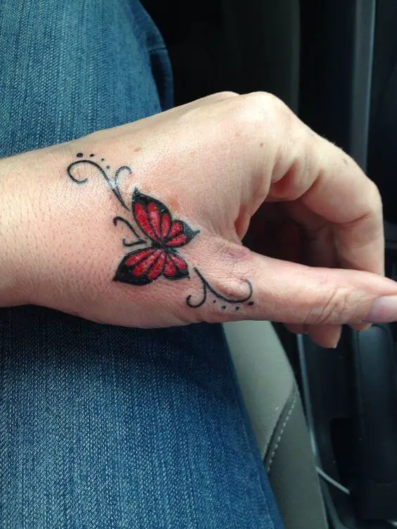 butterfly hand tattoo 82 145 Unique Ideas For Butterfly Hand Tattoos And Their Meanings