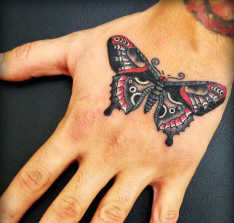 butterfly hand tattoo 86 145 Unique Ideas For Butterfly Hand Tattoos And Their Meanings