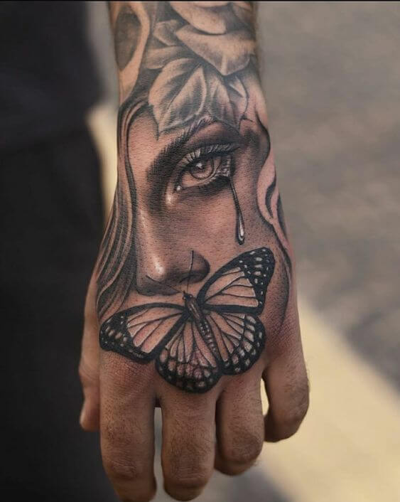 butterfly hand tattoo 88 145 Unique Ideas For Butterfly Hand Tattoos And Their Meanings