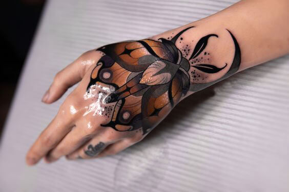 butterfly hand tattoo 98 145 Unique Ideas For Butterfly Hand Tattoos And Their Meanings