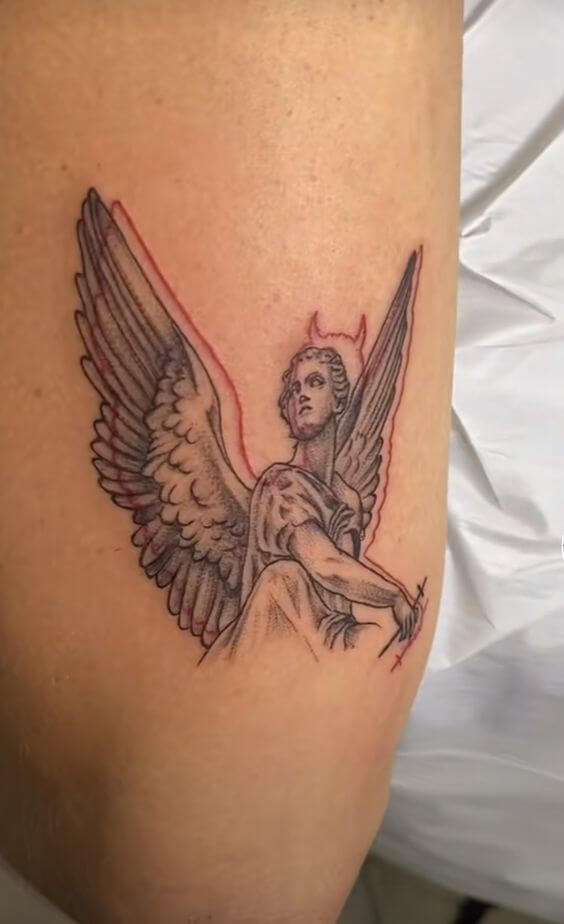 half angel half demon wings tattoo 22 53 Ideas For Half Angel Half Demon Wings Tattoos And Meanings