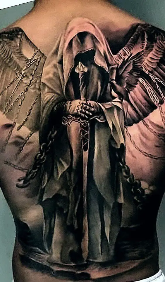half angel half demon wings tattoo 26 53 Ideas For Half Angel Half Demon Wings Tattoos And Meanings
