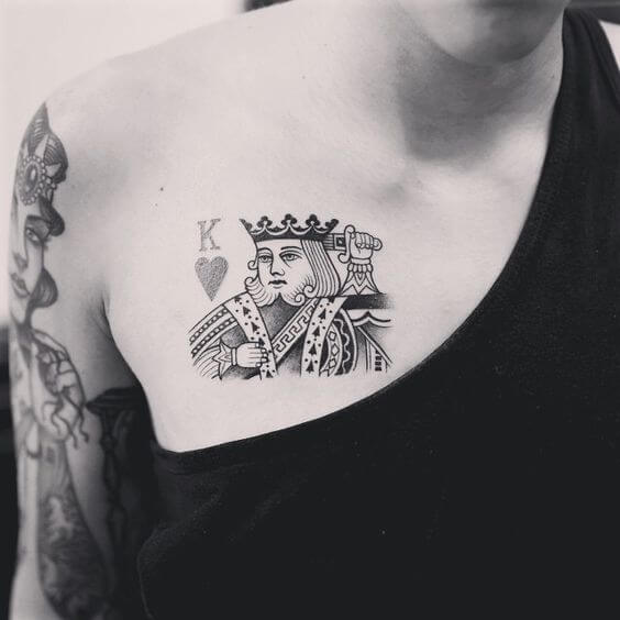 king of hearts tattoo 40 King of Hearts Tattoo Designs: 71 Ideas to Inspire You