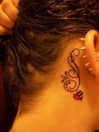 music note tattoo behind ear 20 56 Ideas For Music Note Behind Ear Tattoo and Why They are So Popular?