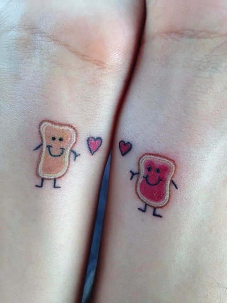 peanut butter and jelly tattoo 10 51 Ideas For Peanut Butter and Jelly Tattoos: The Latest Trend in Body Art