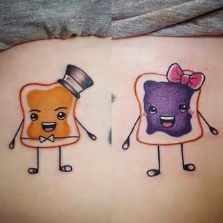 peanut butter and jelly tattoo 16 51 Ideas For Peanut Butter and Jelly Tattoos: The Latest Trend in Body Art