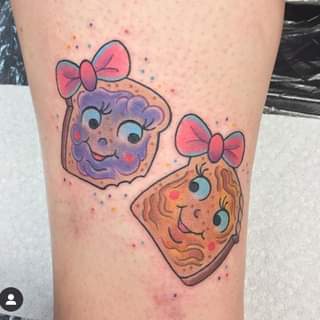 peanut butter and jelly tattoo 18 1 51 Ideas For Peanut Butter and Jelly Tattoos: The Latest Trend in Body Art