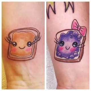 peanut butter and jelly tattoo 22 1 51 Ideas For Peanut Butter and Jelly Tattoos: The Latest Trend in Body Art