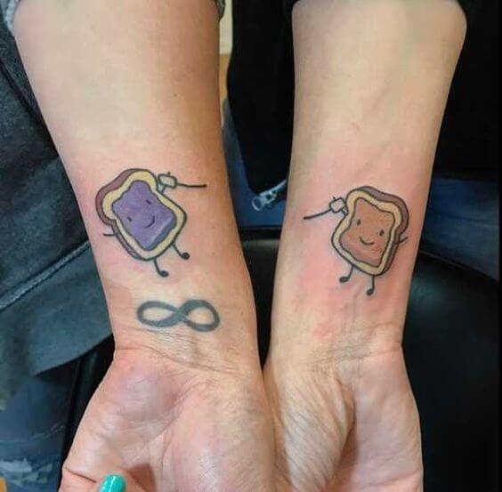 peanut butter and jelly tattoo 25 51 Ideas For Peanut Butter and Jelly Tattoos: The Latest Trend in Body Art
