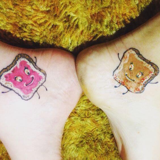peanut butter and jelly tattoo 26 51 Ideas For Peanut Butter and Jelly Tattoos: The Latest Trend in Body Art