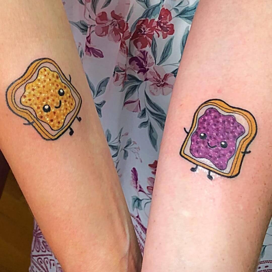 peanut butter and jelly tattoo 28 51 Ideas For Peanut Butter and Jelly Tattoos: The Latest Trend in Body Art