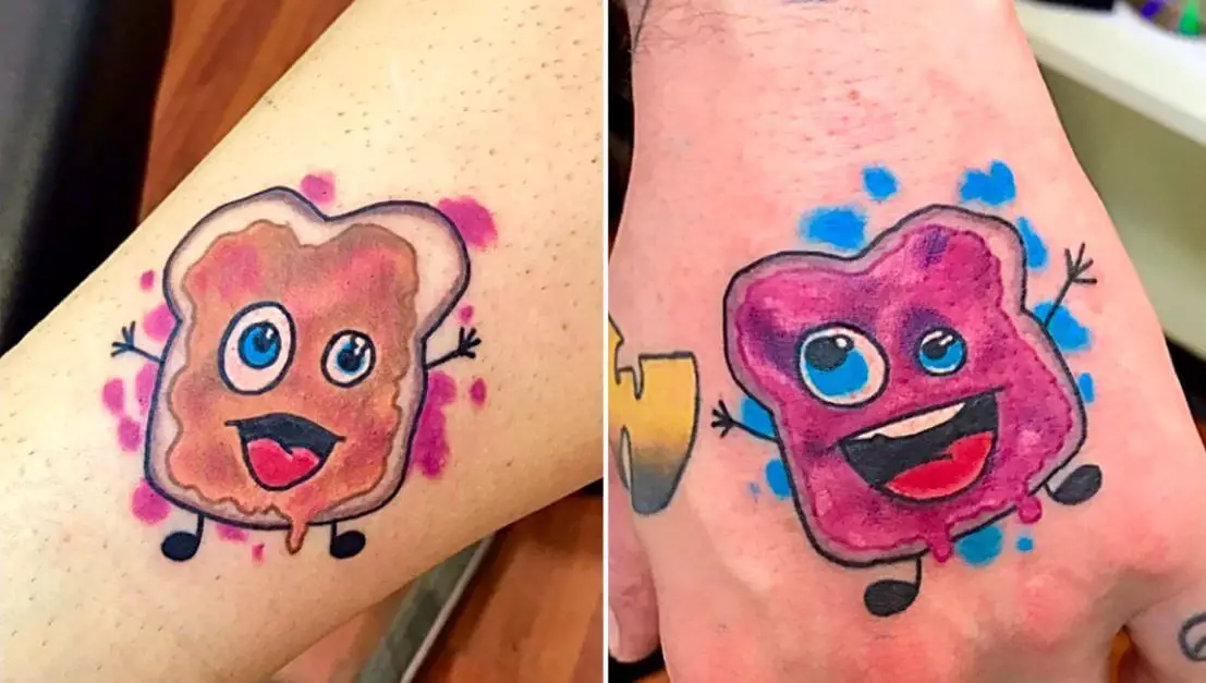 peanut butter and jelly tattoo 33 51 Ideas For Peanut Butter and Jelly Tattoos: The Latest Trend in Body Art